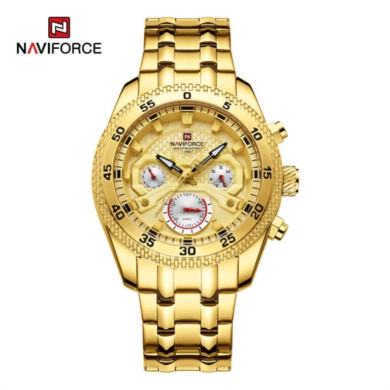 Naviforce Nf 9222Golden Watch Price In Bangladesh Gents Elegance